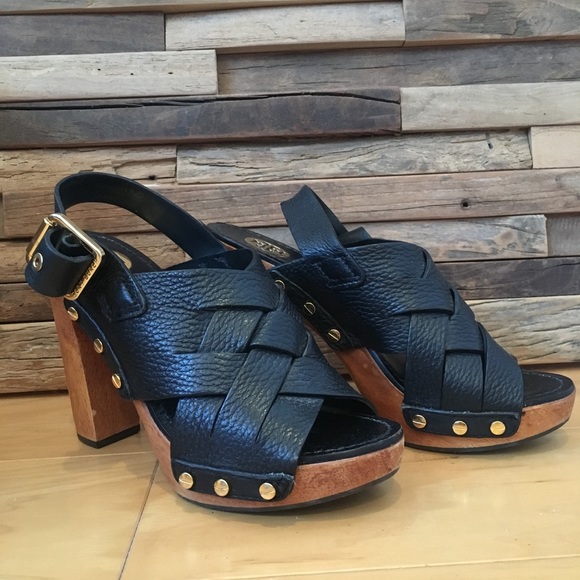 Tory Burch Shoes - Tory Burch Wood Bottom Heels